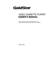 Goldstar GVP-F130 Owner's manual