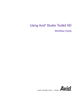 Avid Studio Toolkit HD 5.1.3 User guide