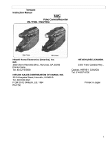 Hitachi VM-2700A Owner's manual