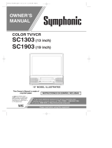 Symphonic F319CB User manual
