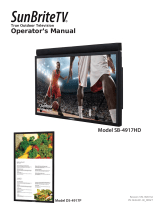 SunBriteTV SB-4917HD-BL Owner's manual