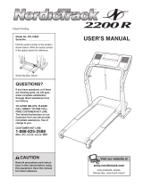 NordicTrack 2200 R User manual