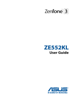 Asus ZenFone 3 ZE552KL Operating instructions