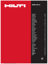 Hilti WSR 22-A Operating instructions