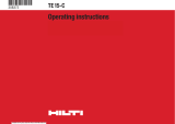 Hilti TE 15-C Operating instructions