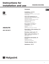 Hotpoint AQ113D 697 I UK User guide