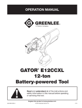 Greenlee E12CCX 12-ton Battery Tool User manual