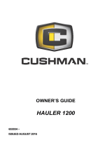 Cushman Hauler 1200 Gas User manual