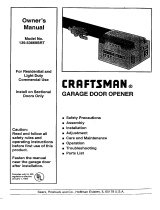 Craftsman 139.53669SRT Owner's manual