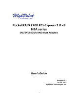 Highpoint RocketRAID 2720SGL User guide