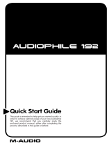 M-Audio Delta Audiophile 192 Quick start guide