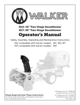 Walker H17 50" Snowblower User manual