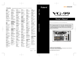 Roland VG-99 Owner's manual