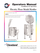 Cleveland SE95036 R6 (Kettle Floor Electric) User manual
