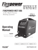 ESAB Firepower MST 180i 3-IN-1 Multi Process Welding System User manual