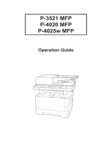 TA Triumph-Adler P-4025w MFP Owner's manual