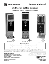 Grindmaster 250 Operating instructions