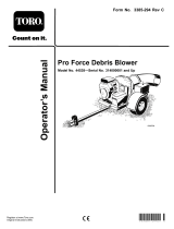 Toro Pro Force Debris Blower User manual