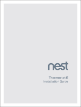 Nest Thermostat E User manual
