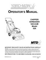 MTD Yard-Man 020 Owner's manual