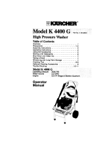 Kärcher K4400G Owner's manual