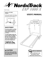 NordicTrack EXP 1000 X User manual