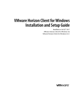 VMware Horizon Horizon Client 4.6 for Windows Installation guide