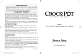 Crock-Pot SCV800-B User manual