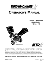 MTD 465 Owner's manual