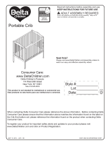 Delta ChildrenFolding Portable Mini Baby Crib