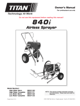 Titan 840I Airless Sprayer Owner's manual