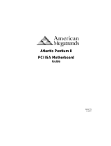 American Megatrends Atlantis Pentium II PCI ISA User manual