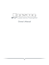 Bryston BP17³ Owner's manual