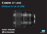 Canon EF 85mm f/1.4L IS USM Owner's manual