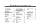 Buick LaCrosse 2011 Owner's manual