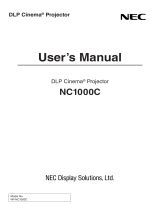 NEC NC1000C User manual