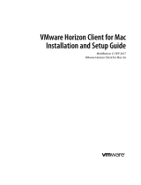 VMware Horizon Client 4.6 for Mac OS X Operating instructions