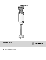 Bosch MSM64120AU/01 User manual