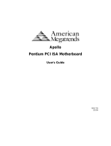American Megatrends Apollo Pentium PCI ISA User manual