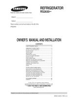 Samsung RS2630ASH/XAA Owner's manual