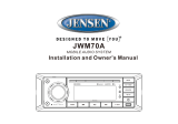 Jensen JWM70A Owner's manual