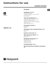 Hotpoint WMFUG 742G UK User guide