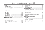 Pontiac G6 2010 Owner's manual