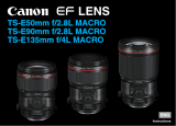 Canon TS-E 50mm f/2.8L MACRO Owner's manual