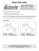 Grizzly G0657 Owner's manual