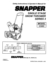 Snapper C3203 Owner's manual