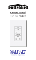 URC TKP-100 Owner's manual