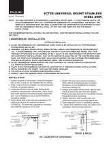 Elkay ECTSRS33229BGML2 Installation guide