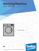 Beko WTG820M1W 8KG 1200 Spin Washing Machine Owner's manual
