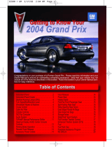 Pontiac Grand Prix 2004 User guide